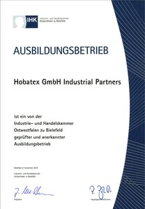 geprüfter und anerkannter Ausbildungsbetrieb der Industrie- und Handelskammer